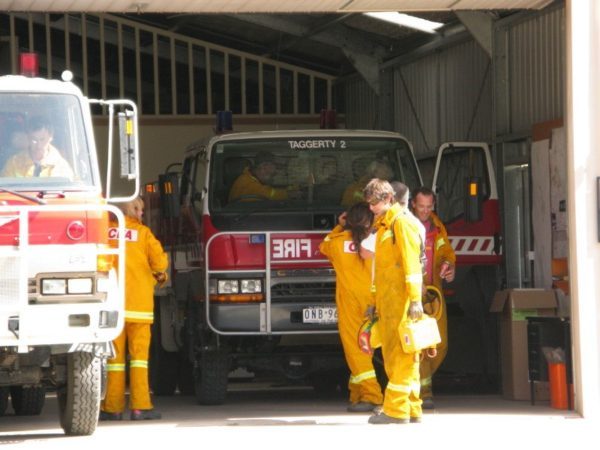 The CFA fire hall in Taggerty Australia where I recorded my Victorian Bush Fire Diary. 