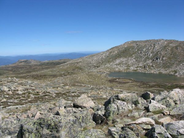 Terrain at the top of Mount Kosciuszko in the off season