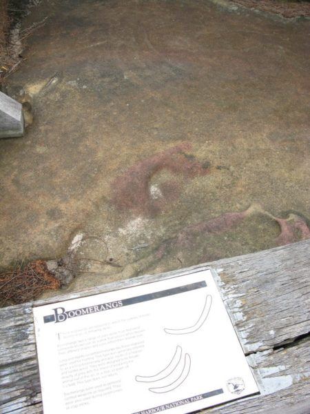 Aboriginal carving of Boomerangs