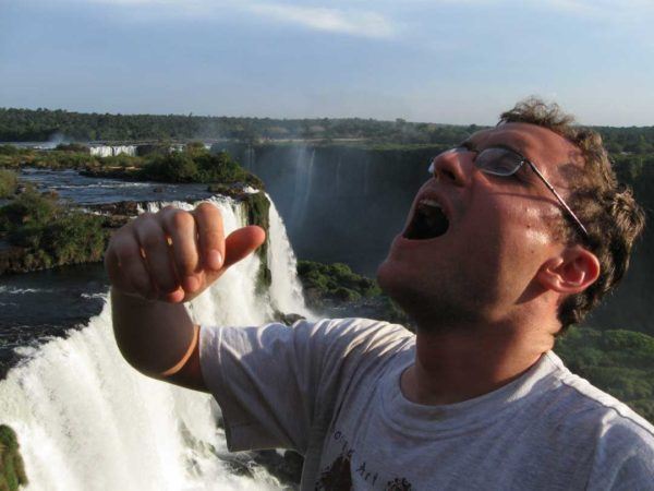 Russell of On the Road to Find Out, at Concordia falls