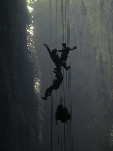 Abseiling in New Zealand