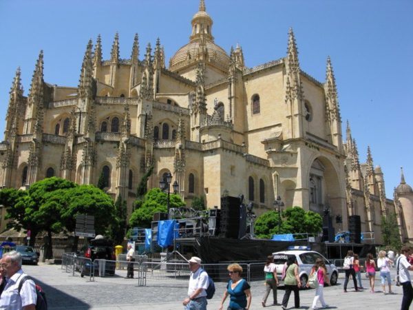 the big cathedral in Segovia