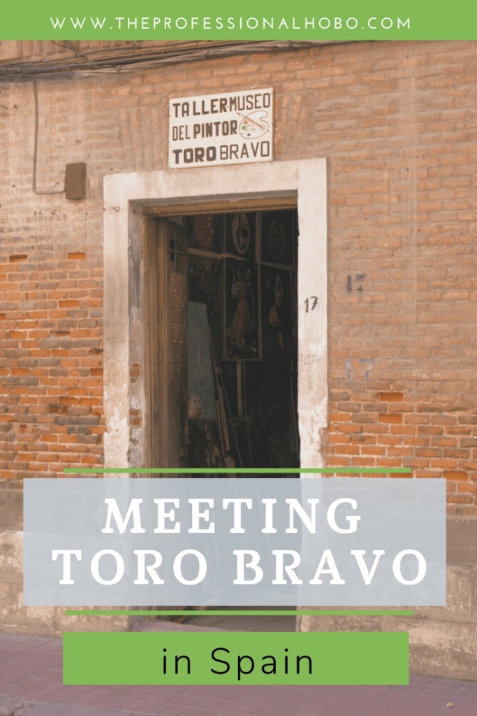 The gallery of Toro Bravo in Alcala Spain was an incredible discovery as a traveler! Here's why. #Spain #Alcala #ToroBravo #travelpeople #TheProfessionalHobo #meetingpeople