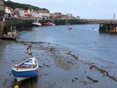 tide's out in Whitby