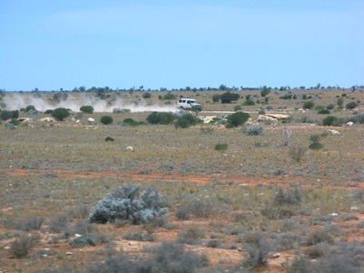 The Nullarbor Desert in Australia, near Kalgoorlie