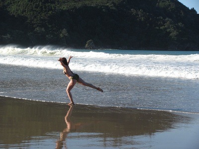 yoga on the beach