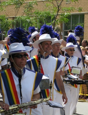 marching band performers