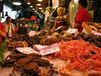 live fish - still moving at a Barcelona market