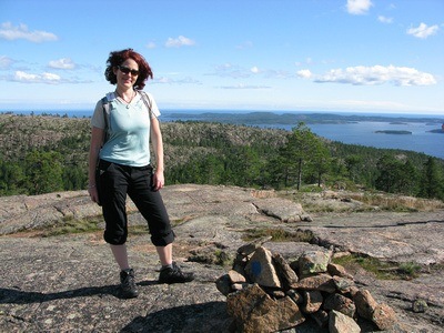 Nora Dunn, The Professional Hobo in northern Sweden at the perfect picnic spot