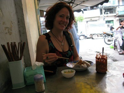 eating in an alley is a curious part of Vietnam food culture!