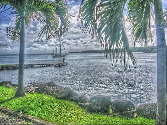 Grenada bay at sunset