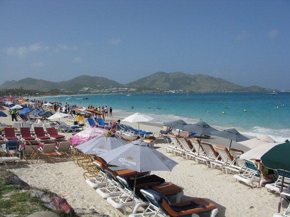 Orient Beach, on the east coast of St Martin