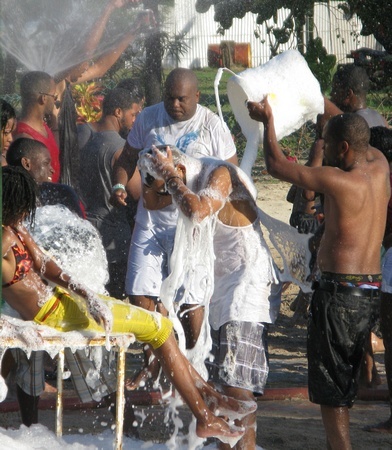 soap party at Easter in Grenada