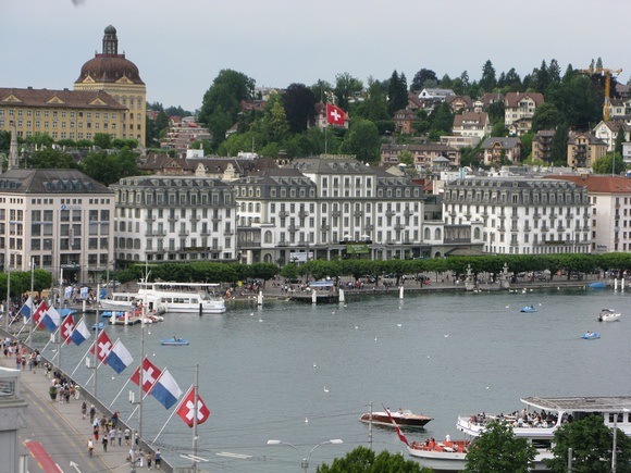 View from the top of "downtown" Lucerne