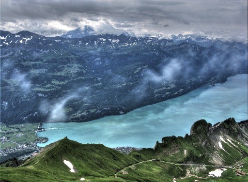 Swiss Alps as seen from the summit of Mount Rothorn