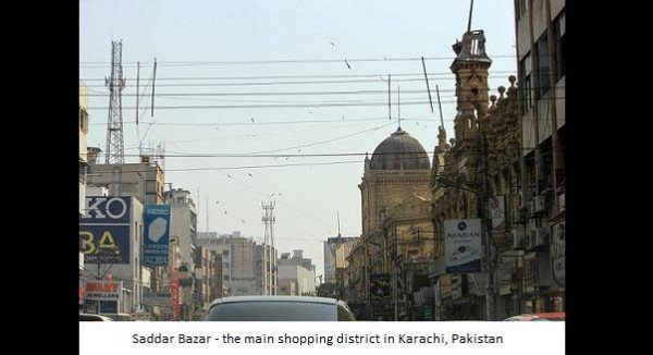 Saddar Bazaar in Karachi Pakistan