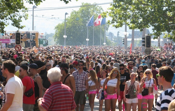 Street Parade in Zurich