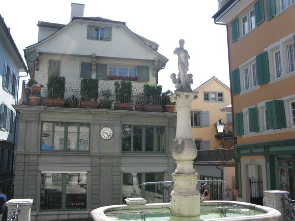 fountain in Zurich