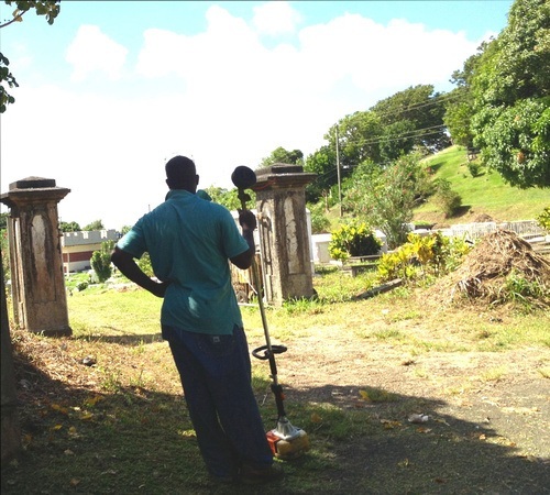 Clearing the cemetery