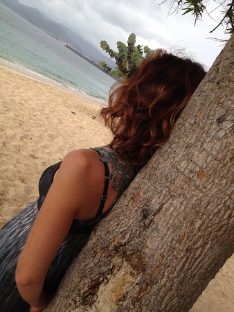 on the beach, contemplating how it's time for a change.