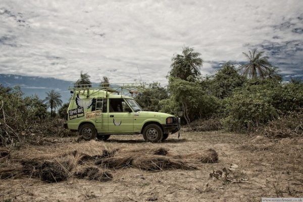 my jeep, kermit, on our land