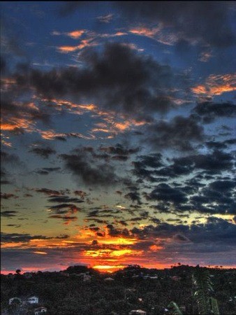 grenada island at sunset