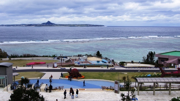 Okinawa Japan overlooking the sea