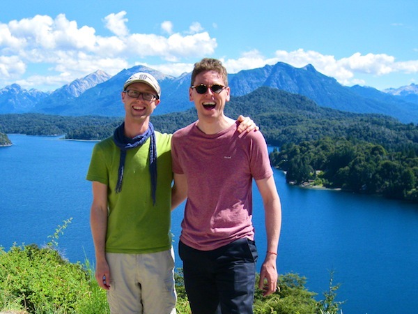 Sam and Zab hiking on the Circuito Chico