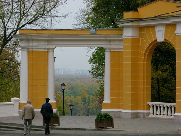 yellow building in Kiev
