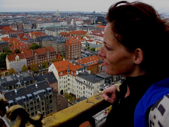 Admiring Copenhagen from above