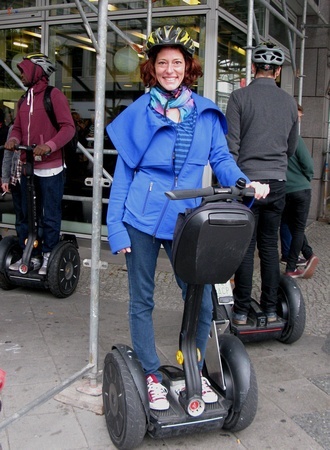 Doing a Segway tour in Berlin