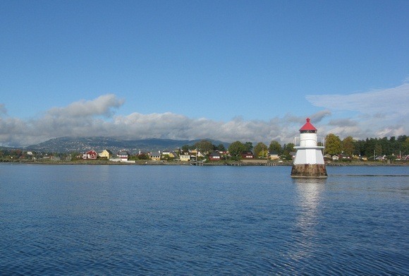 ocean bay just off the coast of Oslo Norway