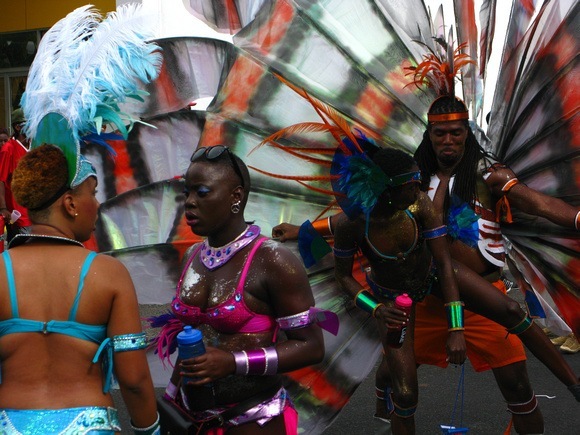 Carnival dancers in Grenada