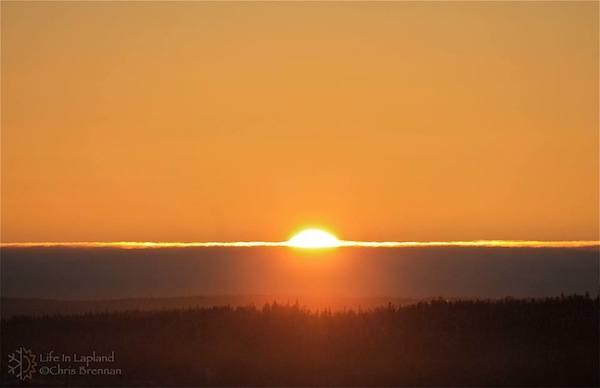 sunset in Lapland