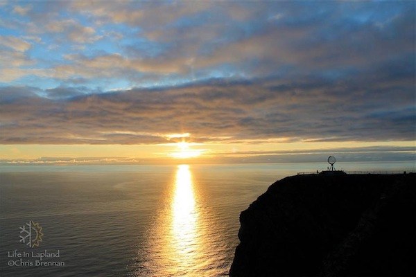 sunset in Norway at 1am