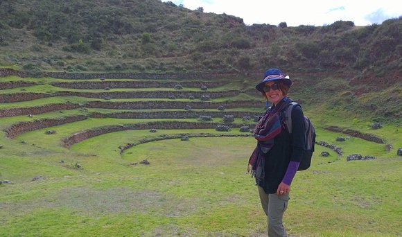 the Inca Ruins of Moray, in the Sacred Valley of Peru