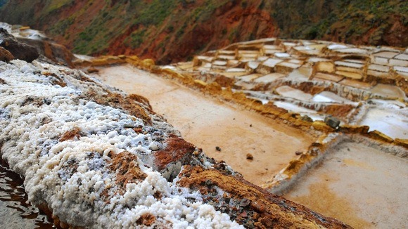 Salt Mines Maras in Peru