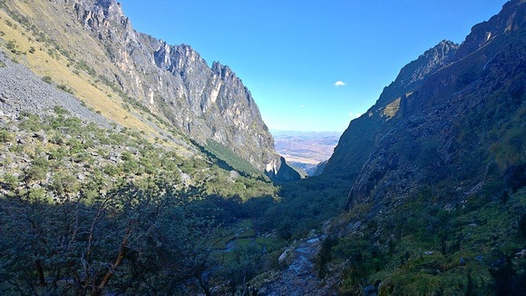 steep valley