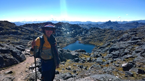 Nora Dunn, The Professional Hobo, on the Lares hike