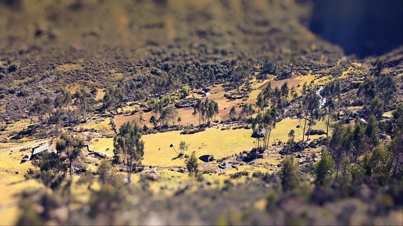 Cuncani community in Peru, on the way to Lares 