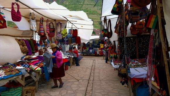 Pisac market in Peru, where negotiation can help - or hurt - the local economy, depending on how you do it