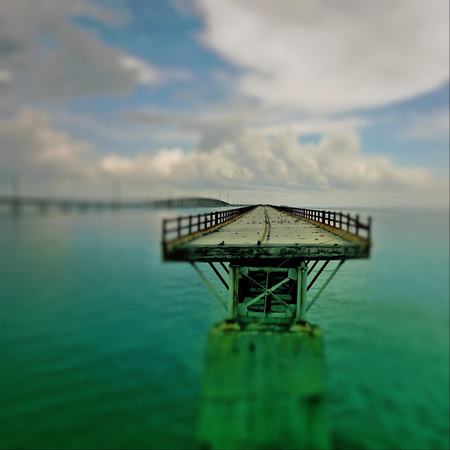 broken bridge, known as "Old 7"