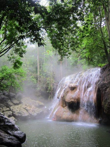 Hot Springs waterfall in nature