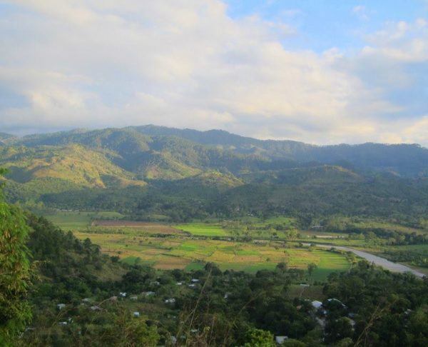 beautiful green valley in Latin America