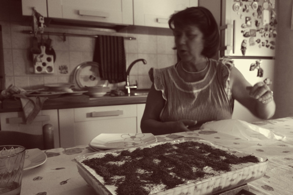 Italian Mamma with homemade Tiramisu