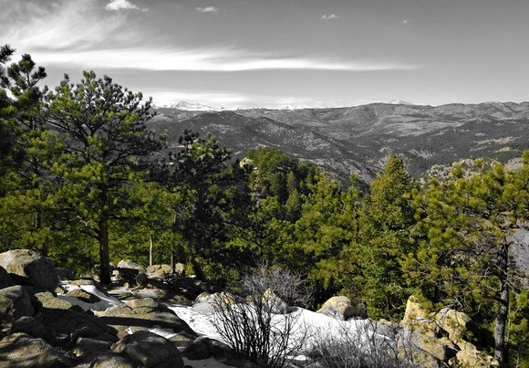 Mountain views in Boulder Colorado