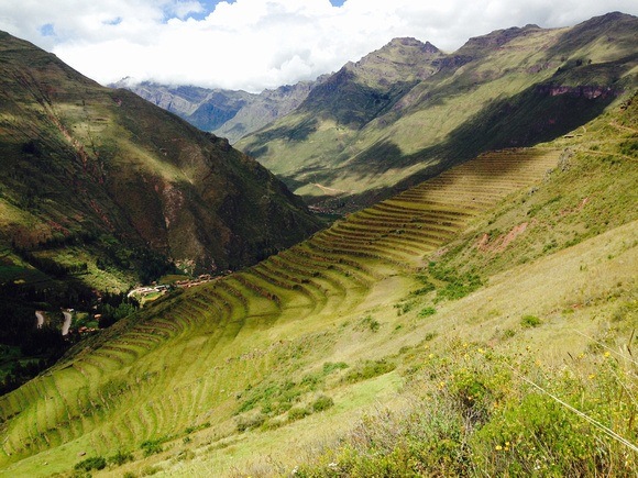 Mountain fields in Peru