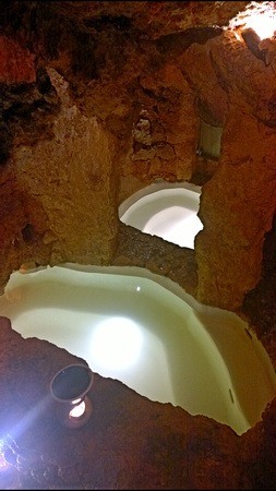 underground pools at Piedra de Agua