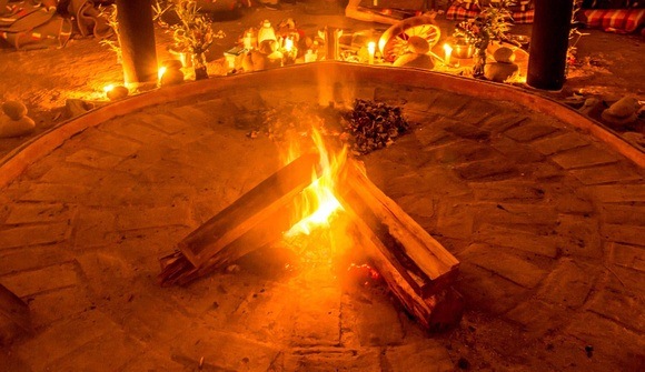 ayahuasca ceremony fire