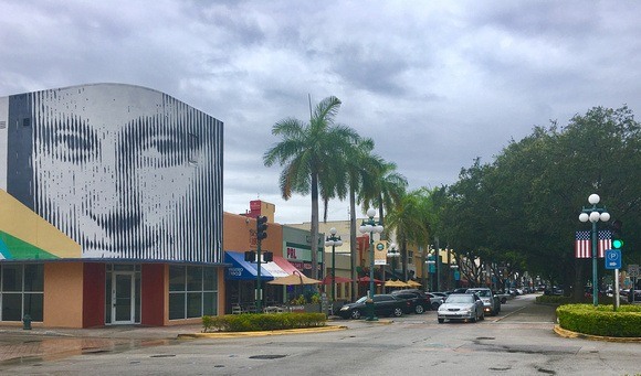 funky downtown Hollywood Florida